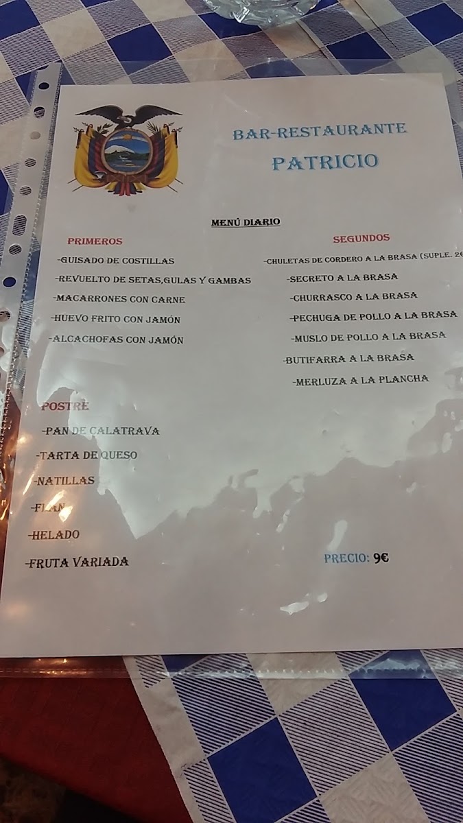 Bar Restaurante Patricio Menu - Image 3